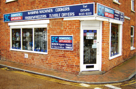 SC Domestic Appliances Shop Front, Ruskington, Lincolnshire, NG34 9DP